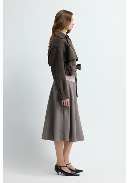 Kemer Detaylı Kısa Kaban A.kahve 13645390000 indirimleri