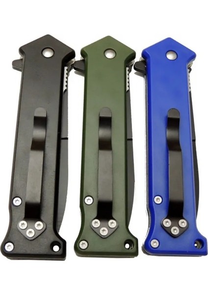 Eco Lounge Mtech 4352 Mavi Bas - Çek Kamp Çakı 20CM- Otomatik, Kemerlikli