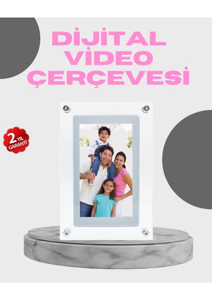 7 Inç IPS Ekranlı Dijital Çerçeve – Yüksek Parlaklık ve 4gb Dahili Hafıza