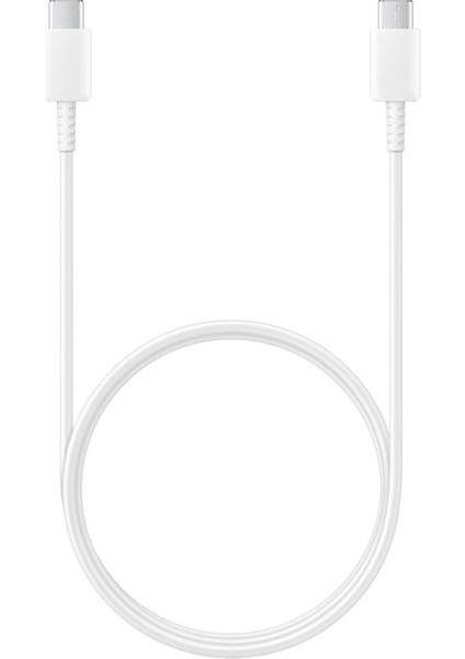 Samsung Uyumlu 25W Hızlı Type-C Şarj Kablosu (Beyaz) Çift Taraf Type C Hızlı Şarj Kablosu