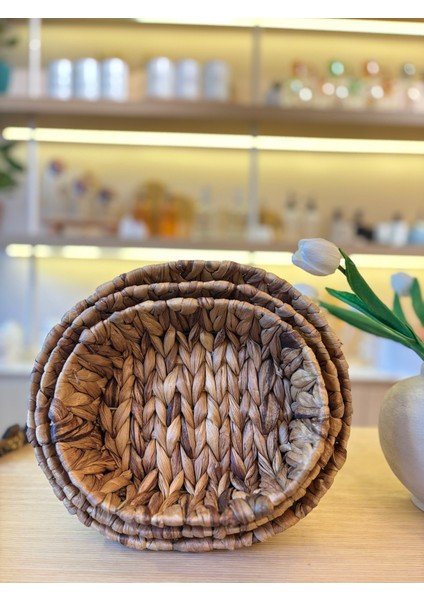 3’lü Oval Hasır Sepet fiyatları