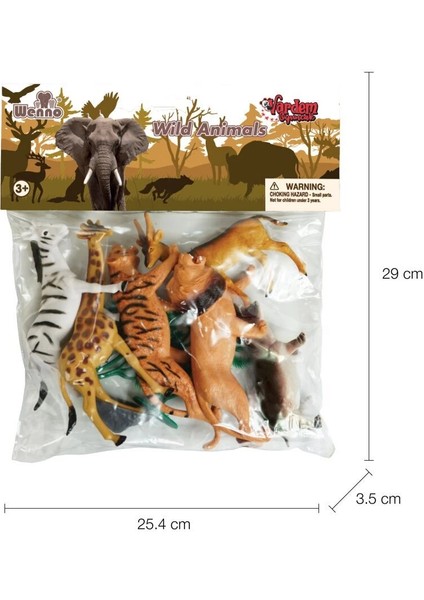 9115,9116,9117 Poşette 9 Parça Hayvan Seti fırsatları