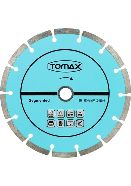 Segmentli Elmas Beton Kesici Disk - 180X2,2X22