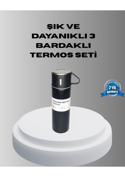 500 ml Vakumlu Termos – Çift Kat Paslanmaz Çelik, Sızdırmaz Kapağıyla Sıcak ve Soğuk Içeceklere Özel