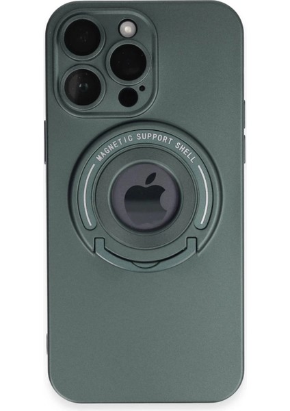 iPhone 13 Pro Max Kılıf Lukka Magneticsafe Kapak - Koyu Yeşil (K95)
