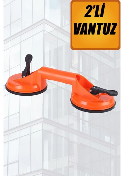 Vantuz Cam Vantuzu Vakumlu Cam Fayans Ahşap Tutucu Taşıma Araba Kaporta Göcük Çektirme 2'li Plastik