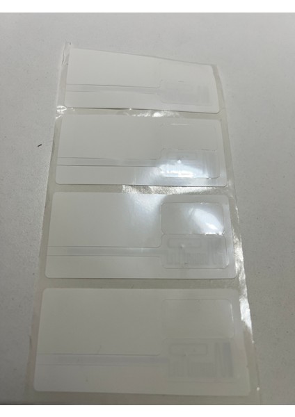 Rfıd Çipli Etiket Kuyumcu Yüzük ve Gözlük Etiketi 72MM x 28MM modelleri