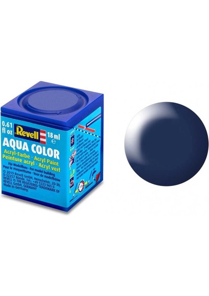 Revell 350 - Aqua Color Dark Blue - Silk Boya - 18 ml