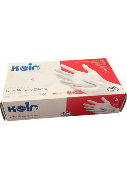 Koın Lateks Muayne Eldiveni 100'LÜ - S Beden