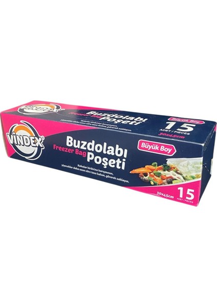 Buzdolabı Poşeti Büyük Boy 15 Adet - 4'lü Paket fiyatları