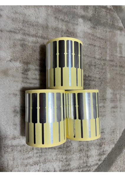 Boş Yapışkanlı Gümüş Metalize Kuşe Kuyumcu ve Yüzük Etiketi 72MM x 10MM fiyatları