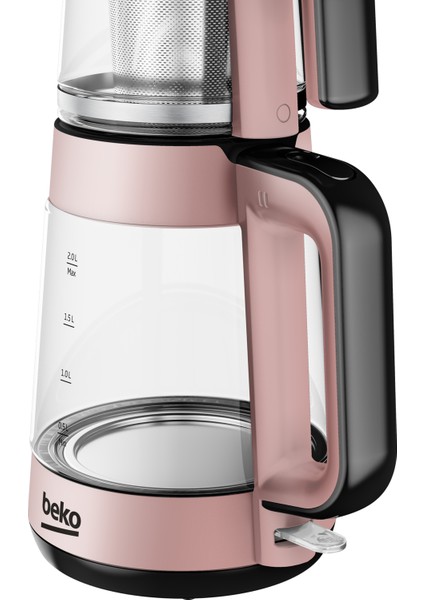 CM 5964 R Floral 1900 W Çay Makinesi Rose Gold