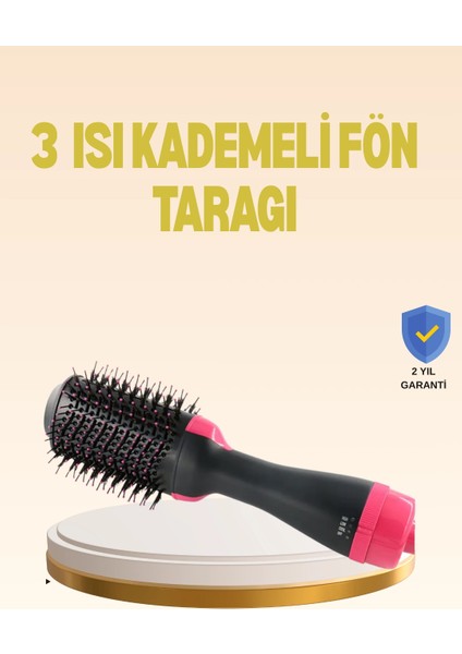 3 Isı Kademeli 1200W Saç Şekillendirme Fırçası.