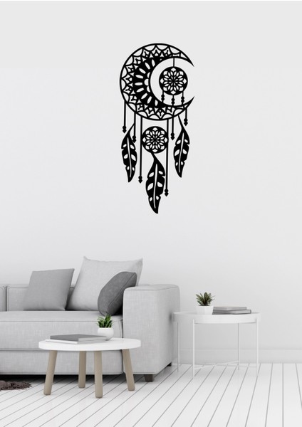 Hilal Tüy Figürlü Metal Duvar Süsü