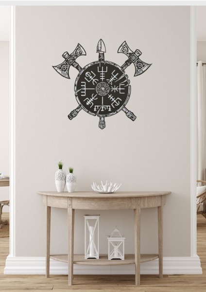 Balta Desenli Dekoratif Metal Duvar Tablosu fiyatları