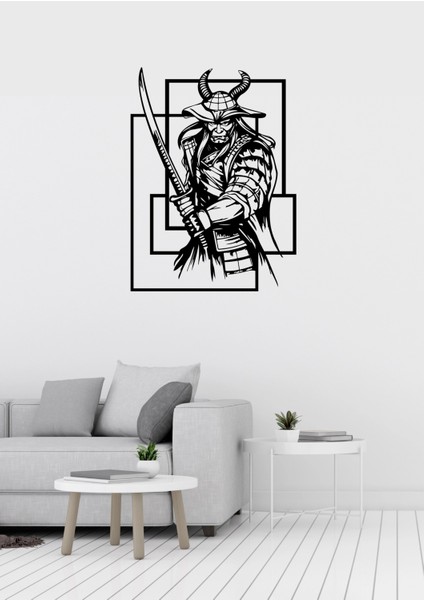 Samuray Figürlü Metal Dekoratif Tablo