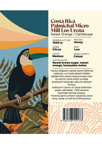 Costa Rica Palmichal Micro Mill Los Urena Yöresel Filtre Kahve 250 Gr. fiyatları