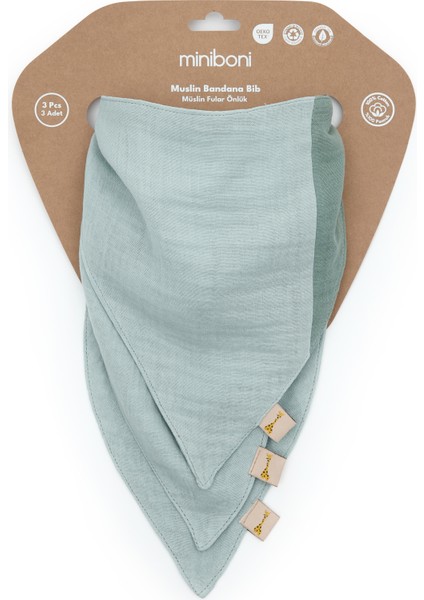 Yumuşak ve Nefes Alabilen 3’lü Müslin Bebek Fular Set modelleri