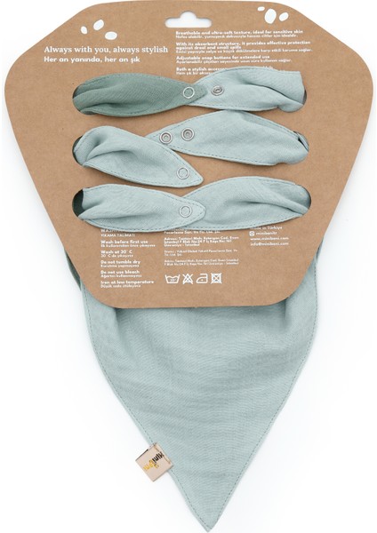 Yumuşak ve Nefes Alabilen 3’lü Müslin Bebek Fular Set