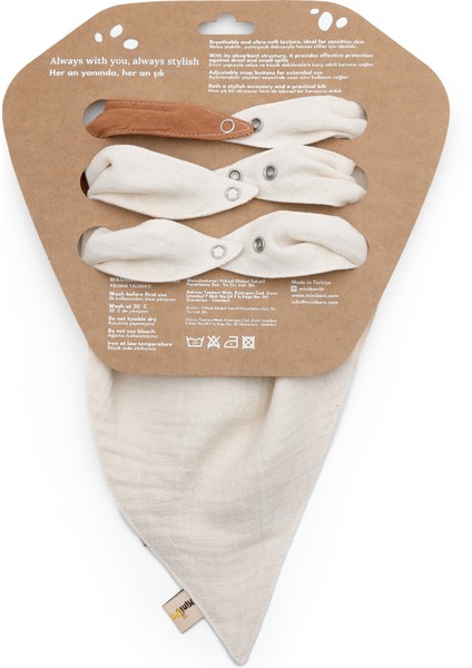 Yumuşak ve Nefes Alabilen 3’lü Müslin Bebek Fular Set fırsatları