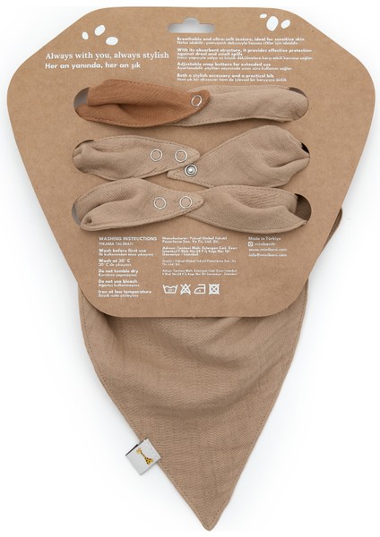 Yumuşak ve Nefes Alabilen 3’lü Müslin Bebek Fular Set