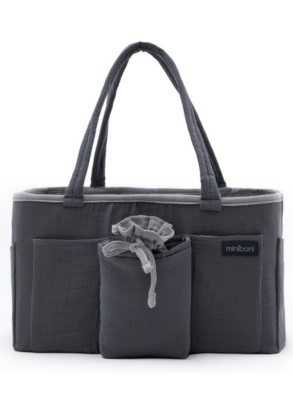 Çok Gözlü Fonksiyonel Müslin Anne Organizer Bebek Bakım Çantası