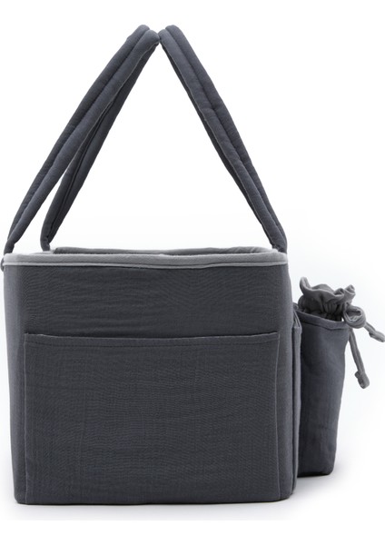 Çok Gözlü Fonksiyonel Müslin Anne Organizer Bebek Bakım Çantası