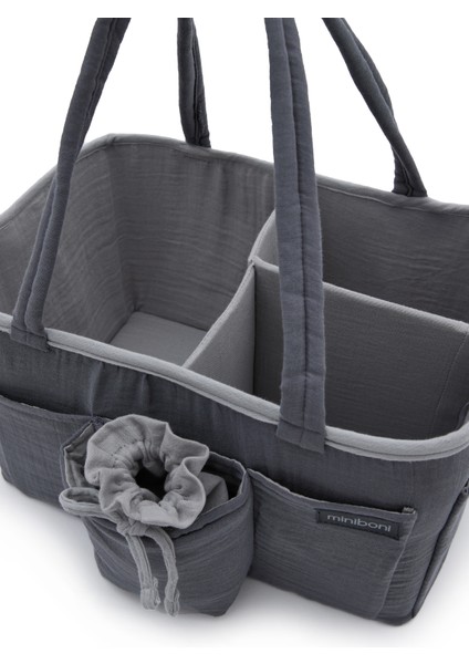 Çok Gözlü Fonksiyonel Müslin Anne Organizer Bebek Bakım Çantası