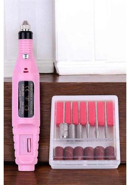 Elektrikli Manikür Pedikür Törpü Seti Protez Tırnak Nasır Temizleyici