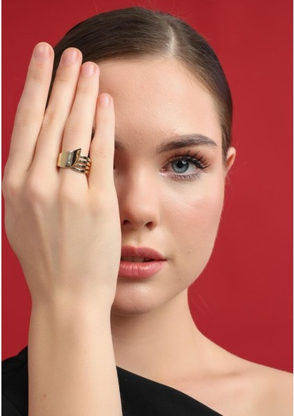 Gold Flow 14 Ayar Altın Yüzük