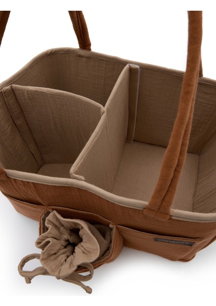 Çok Gözlü Fonksiyonel Müslin Anne Organizer Bebek Bakım Çantası fırsatları