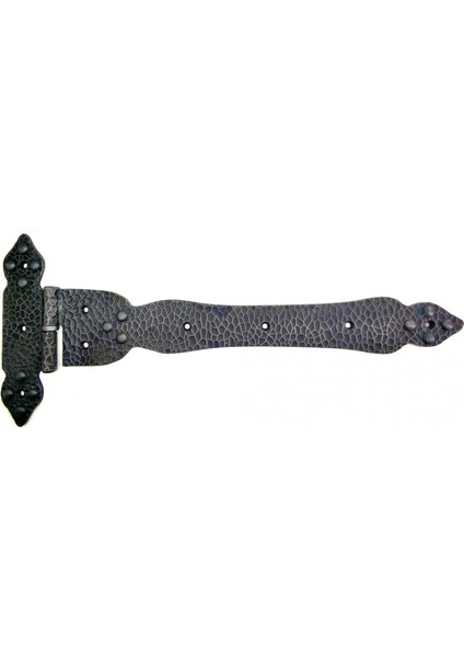 Eco Lounge Antika Tarz Dekoratif Pirinç Kuyruklu Yönlü Dövme Menteşe - Battal, Oksit