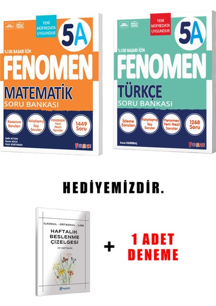 Fenomen Yayınlıcılık 5.sınıf A Grubu 2'li Set (Güncel) modelleri