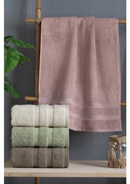 Altınbaşak Jakarlı 4´lü 50X90 El Havlusu Nori