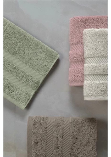 Altınbaşak Jakarlı 4´lü 50X90 El Havlusu Nori fırsatları