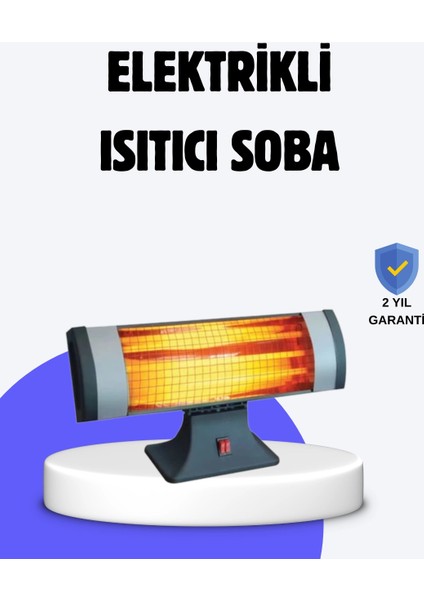 Taşınabilir Infrared Isıtıcı Aşırı Isınma Korumalı