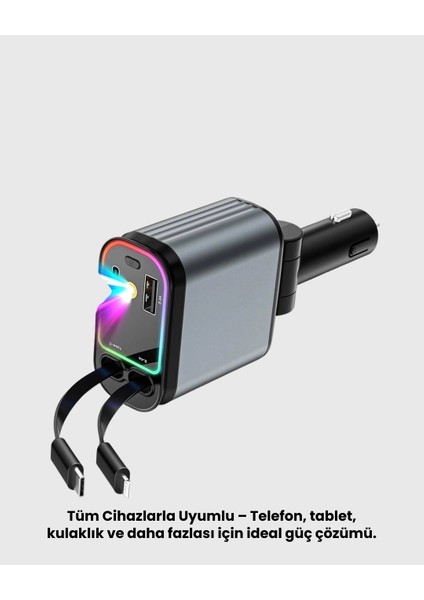 Renault, Peugeot, Citroen, Fiat Araçlar Için Hızlı Şarjlı Araç Çakmaklık Adaptörü indirimleri