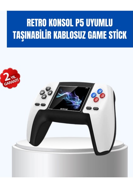 520 Oyunlu Taşınabilir Retro Oyun Konsolu | P5 Gamepad