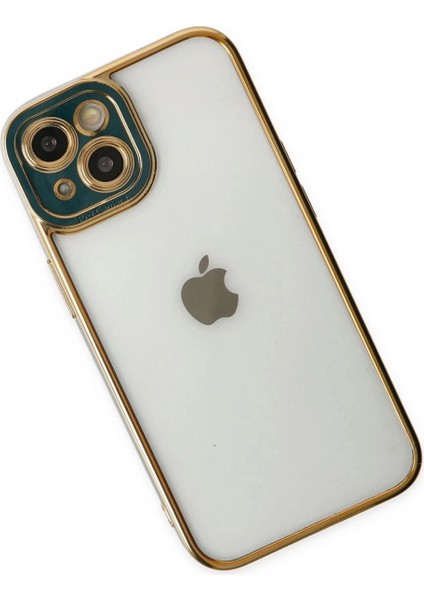 iPhone 14 Plus Kılıf Liva Lens Silikon - Yeşil (K95) modelleri