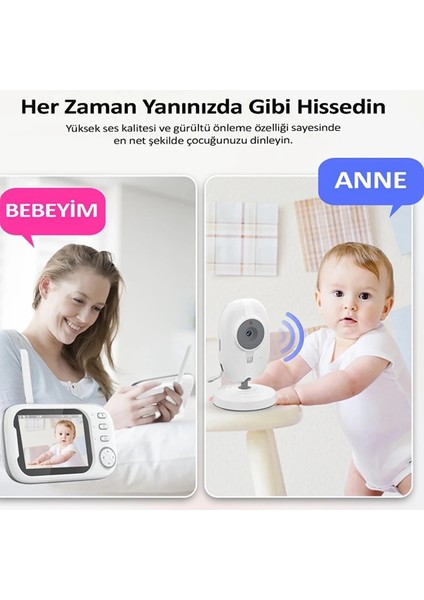 Gece Görüşlü Bebek Odası Kamera Sıcaklık Uyarısı Izleme Ekranı fiyatları