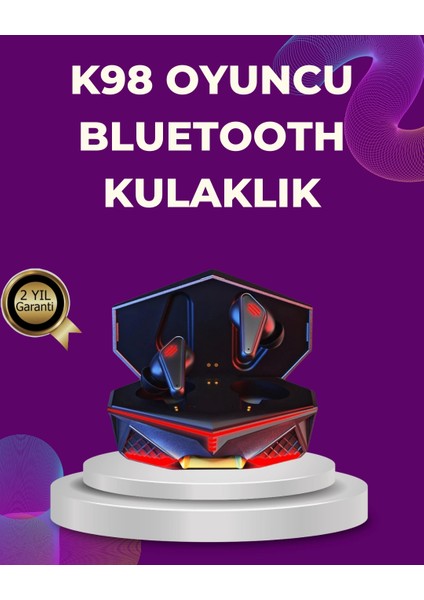 Kablosuz Bluetooth Gaming Kulaklık LED Işıklı