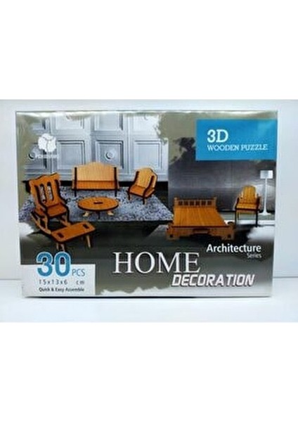 3D Ahşap Yapboz 30 Parça Çocuklar İçin Eğitici ve Eğlenceli 15x13x6 cm fırsatları