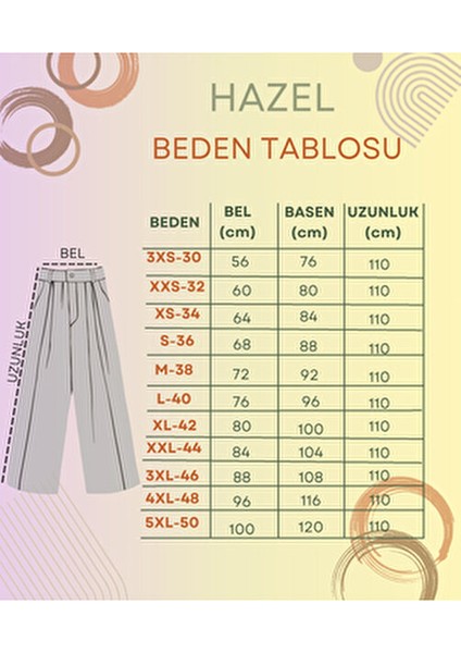 Kadın Yüksek Bel Keten Palazzo Pantolon Düz Desen ile Rahat Günlük Stil