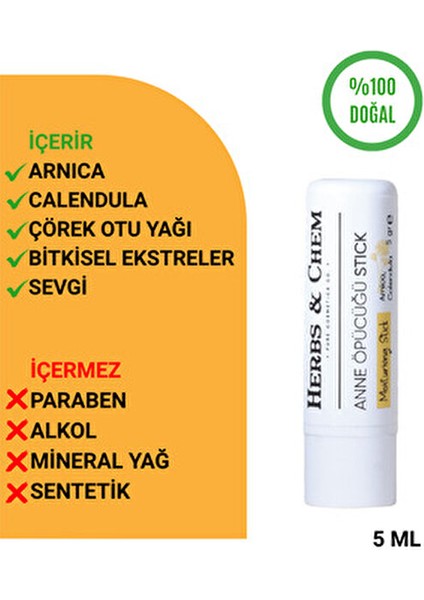 Kurtarıcı Stick 5 ml Yatıştırıcı Etkili Vegan Formül Tüm Cilt Tipleri İçin indirimleri