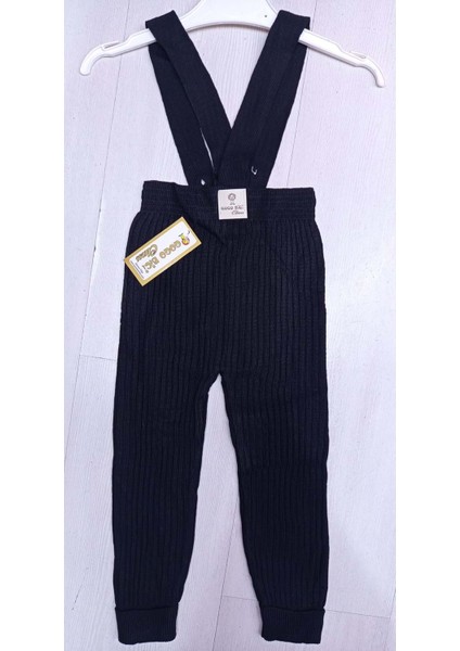 6019 Askılı Tulum 2/5 Yaş - Siyah - 4-5 Yaş