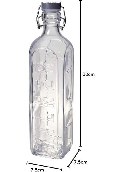 Ütü Şişesi 1 L, Yağ, Meyve Suyu ve Şurubu Saklamak ve Muhafaza Etmek, Silikon Conta Sayesinde Sızdırmaz, Doluluk Göstergeli Şişe indirimleri