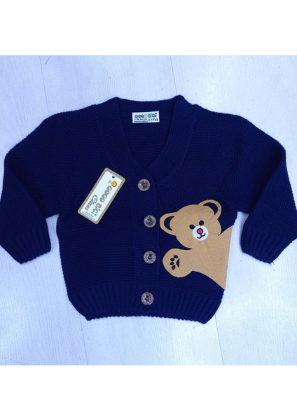 906 Erkek Bebek Yelek 1/4 Yaş - Lacivert - 0-1 Yaş