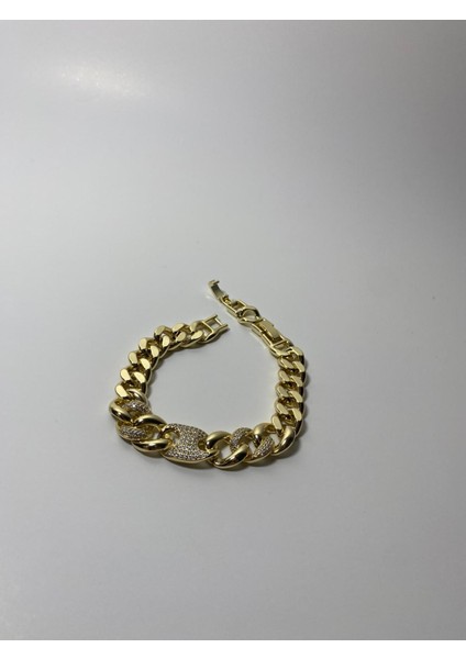 14 K Altın Renk Kararmaz Özel Seri Taş Detay Bileklik fiyatları