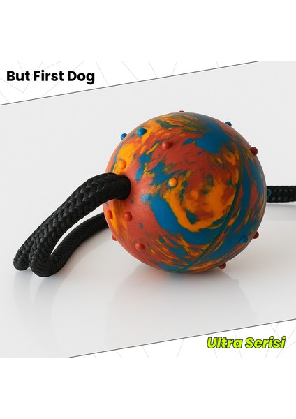 Köpek Oyuncağı Kauçuk Ipli 6cm At Getir Topu – Ultra Series modelleri