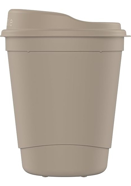 Reusable Cup/tekrar Kullanılabilir Kapaklı Kahve Kupası/taşınabilir Sert Plastik Bardak - 3'lü Karışık Renk(Turuncu-Lacivert-Kahverengi) - 300ML / Yıkanabilir/bpa &amp; Bps Içermez fiyatları